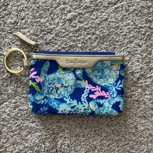 Lilly Pulitzer Turtle Keychain Pouch